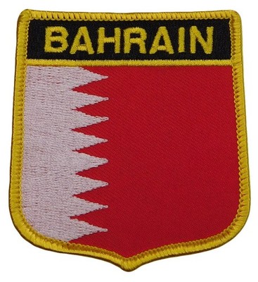 Bahrain Country Embroidered Iron On Patch FPS-021