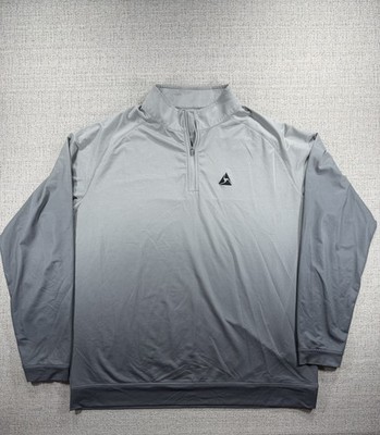Peter Millar Perth Pullover XXL Gray Ombre Gradient Performance Quarter Zip Golf