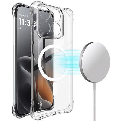 IMAK For Motorola Edge 70 Fusion, Luxury 4 Airbags Wireless Charging Case Cover