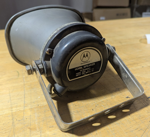 Motorola PA Horn Speaker 50-80388A01 Works, Please Read 10Watt 8 Ohms Japan Made