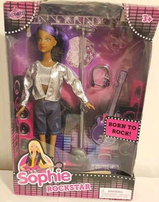 Sophie Rockstar Fashion Doll Brooklyn Lollipop Guitar Headset New Purple