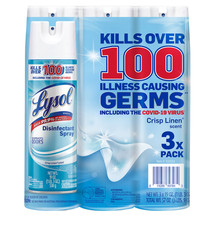 lysol disinfectant spray crisp linen 19 oz.3 pk.