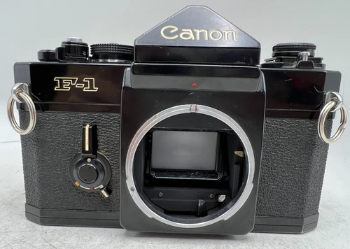1972 Canon F-1 35mm Film SLR Camera Body Black - *Read*