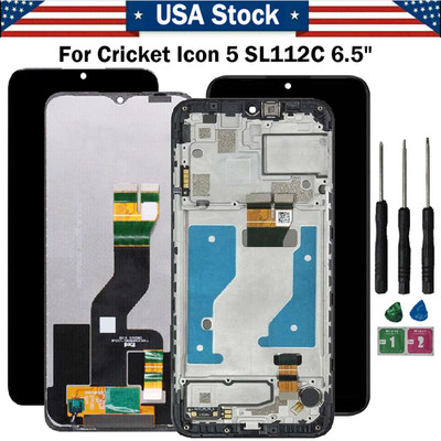 USA LCD Display Touch Screen Digitizer Assembly±Frame For Cricket Icon 5 SL112C