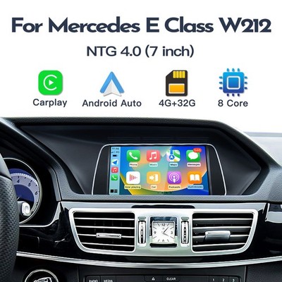 7'' Android Apple CarPlay Radio Stereo GPS Für Mercedes Benz W212 E350 NTG4.0