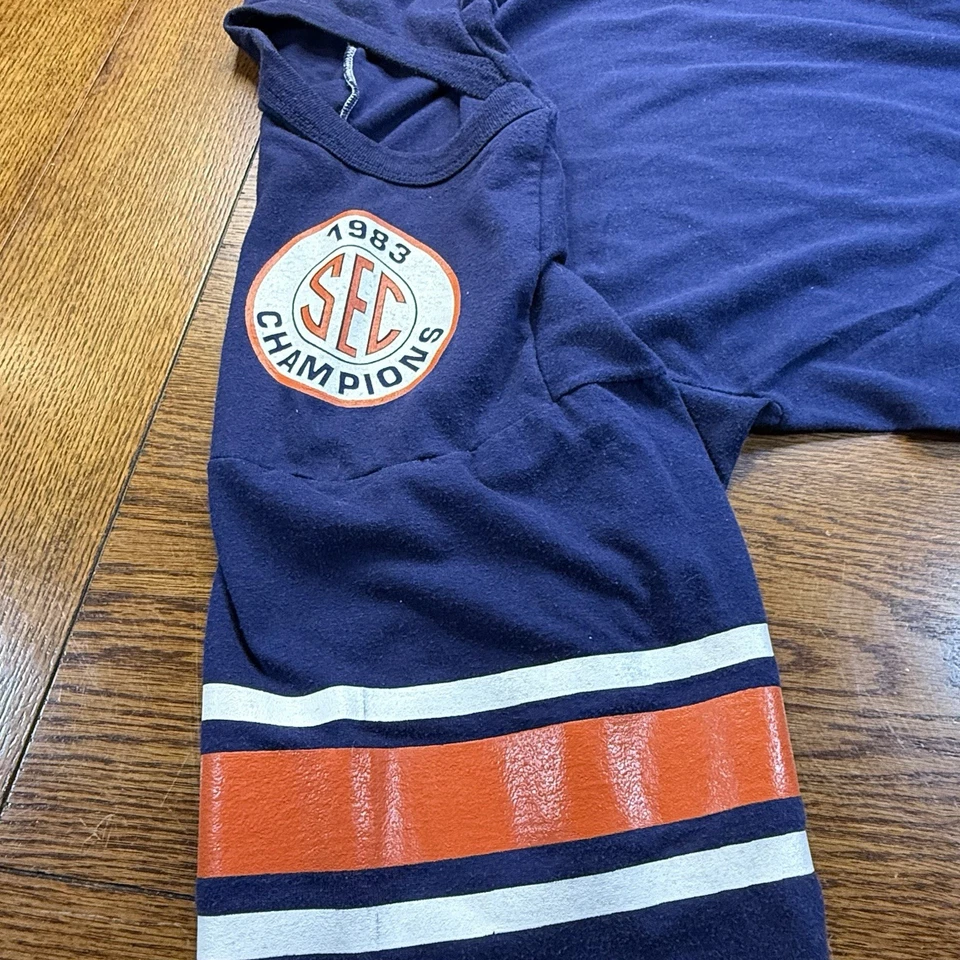 Camiseta deportiva de fútbol americano deportiva vintage rara Auburn 84 SUGAR BOWL RUSSELL GRANDE Foto 4 de 4