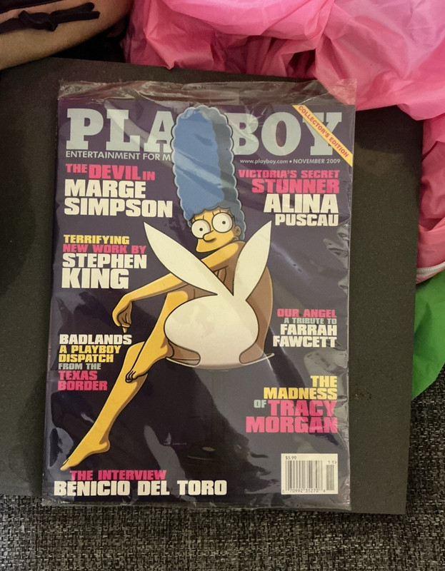 Playboy magazine Marge Simpson