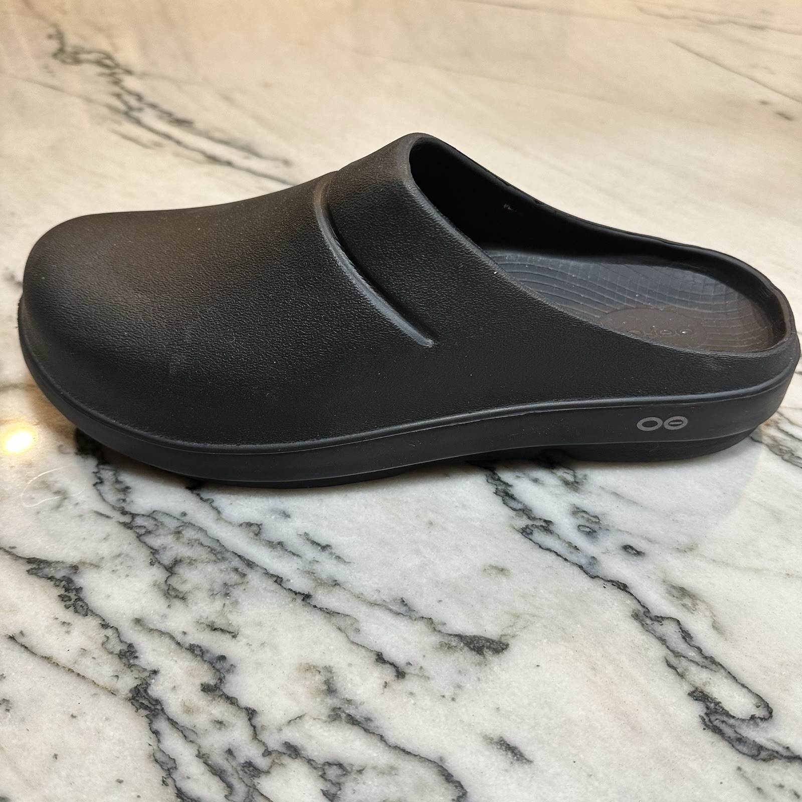 OOFOS BLACK UNISEX Slip On CLOGS SHOES Men Sz11 W… - image 1