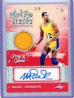 MAGIC JOHNSON 2025 LEAF GLORY of the GAME Autograph JERSEY AUTO CARD 2/6