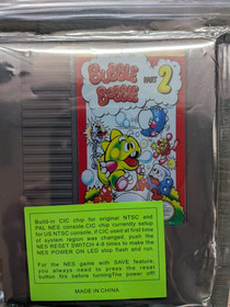 Bubble Bobble Part 2 NES Cartridge Game PAL/NTSC Repro Multiregion Save Feature