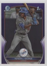 2023 Bowman Draft Chrome Purple Refractor 28/250 Kendall George #BDC-190 1fb5