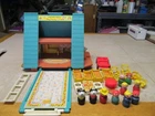 Vintage Little People Play Family A Frame House #990 Complete w/Ladder Toy