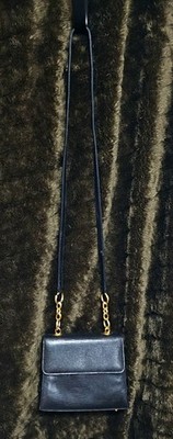 Worn Vintage Bechamel Cross Body Clutch Brass Feet, Clasp, Chain Parts Crafting 