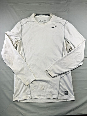 Nike Hyperwarm Lite Pro Combot Fitted Large Dri-Fit White