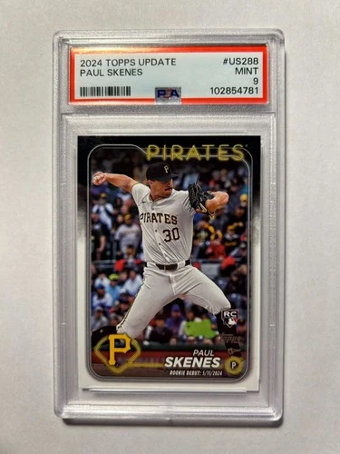 Paul Skenes RC #US288 - 2024 Topps Update - PSA 9 MINT