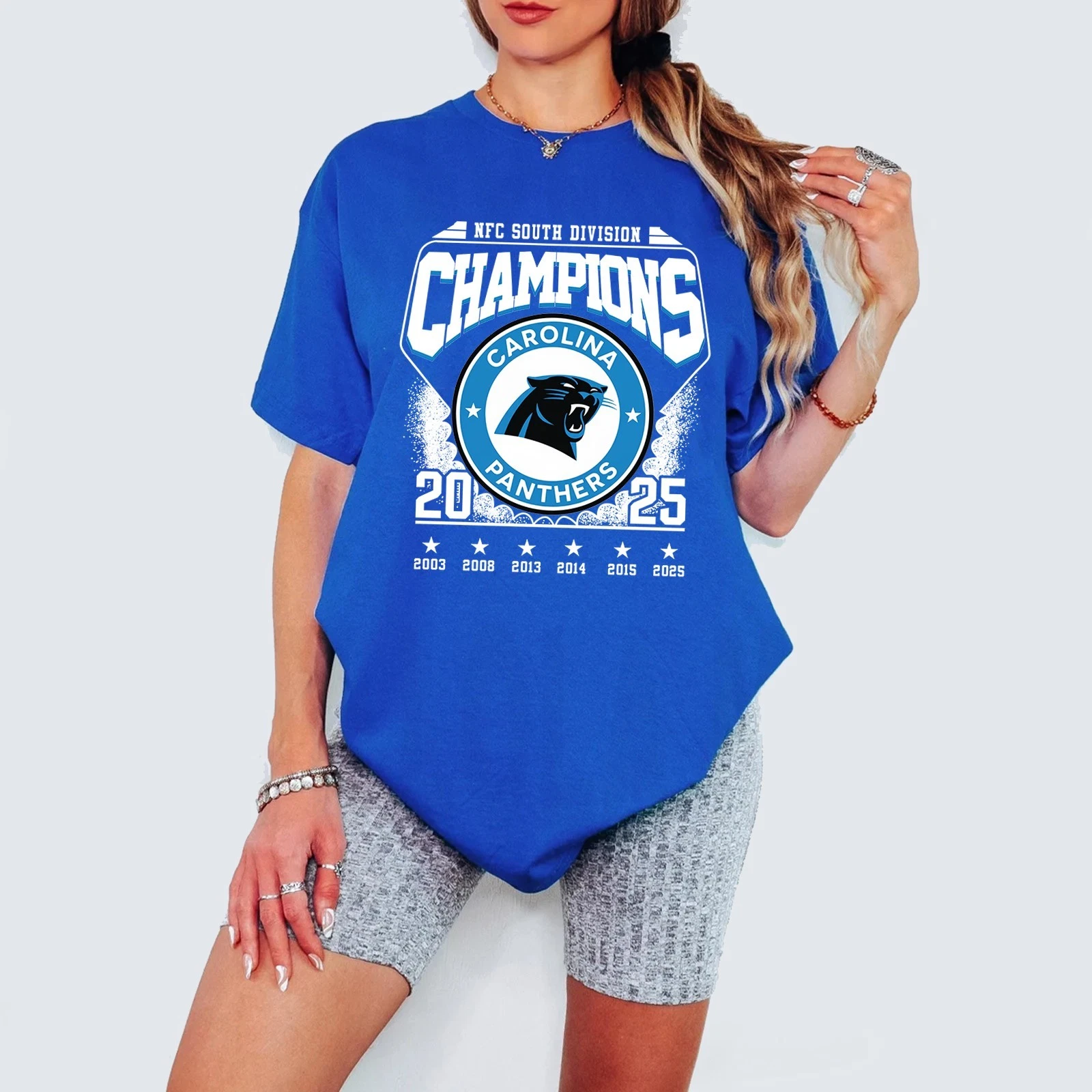 Carolina Panthers 2025 NFC South Division Champions TShirt