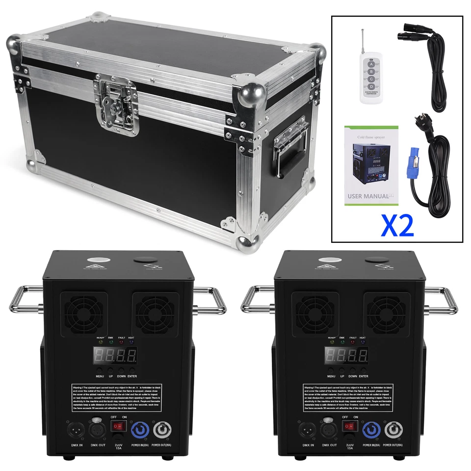 UKing 700W Cold Spark Firework Machine DJ Wedding Dmx Spark Fountain Sparkular - Image 2 of 4