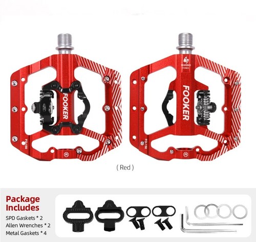 MTB Bicycle Cycling Non-Slip Pedals Aluminum Alloy Flat Platform Waterproof - Picture 30 of 33