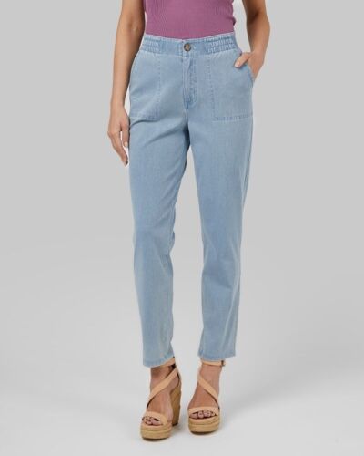 NWT 32Degrees Cool Sweatpant Ankle Jean Light Blue Women 29" Waist 28" Inseam