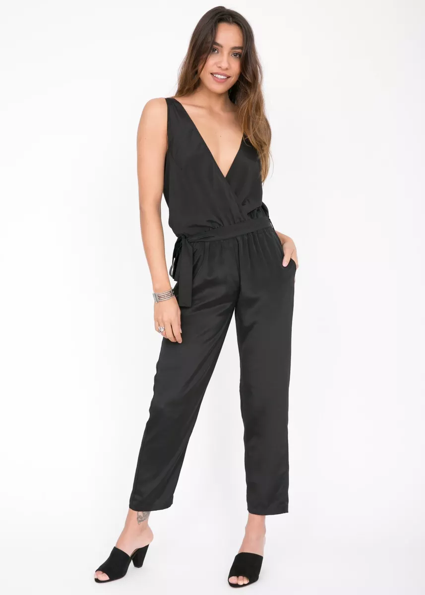 Jumpsuit with belt discount