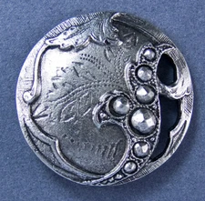 DECORATIVE METAL BUTTON - SET OF 2