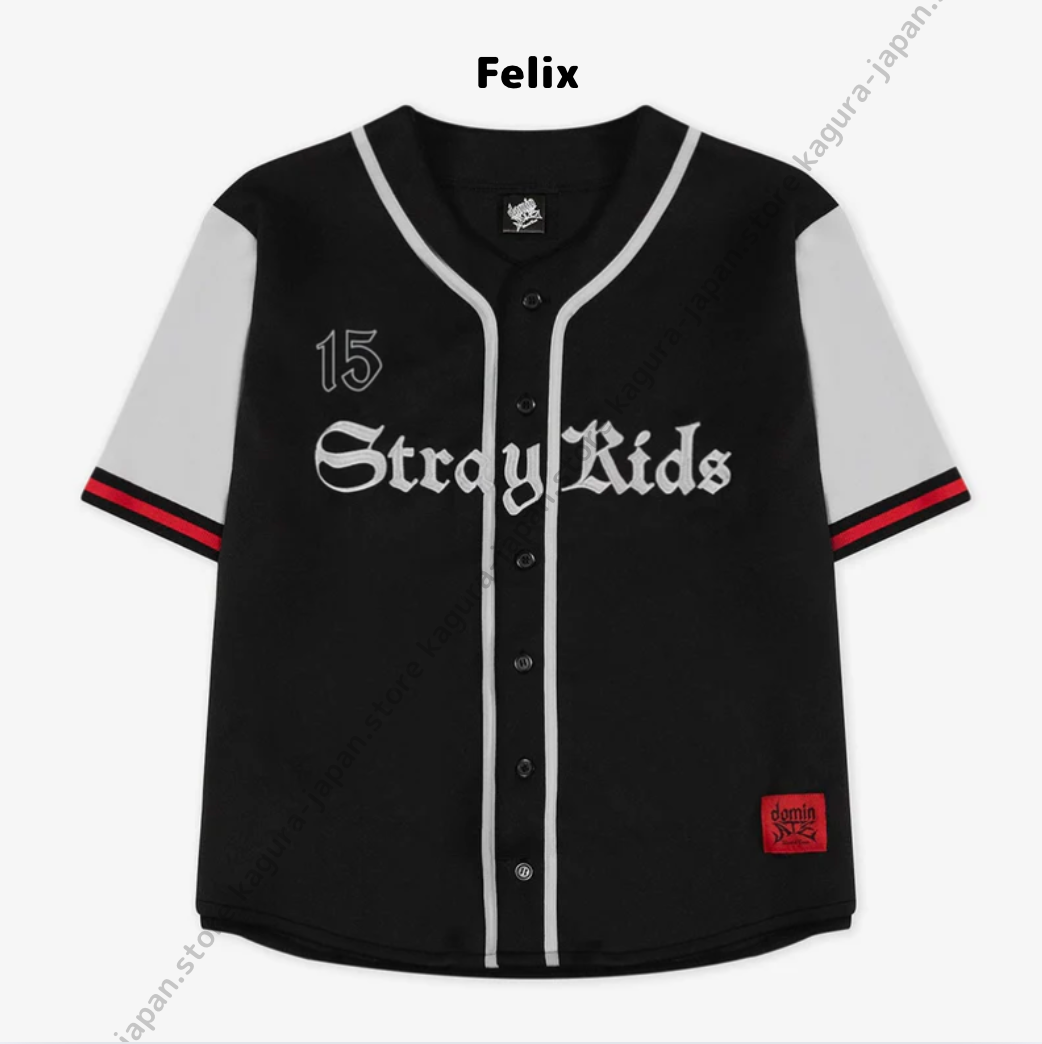 ま*り様 StrayKids dominATE ユニフォームシャツ　Felix新 Stray Kids [Felix] UNIFORM SHIRT World Tour dominATE JAPAN