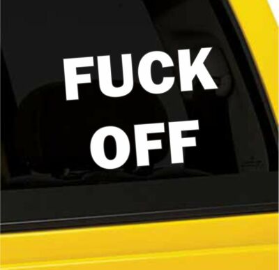 F Off Window or Bumper Sticker Decal 5 Inch | eBay