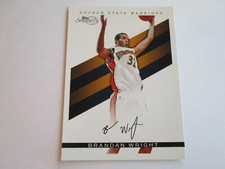 2009-10 Topps Signature Brandan Wright Card #TS-BW Serial #108/289