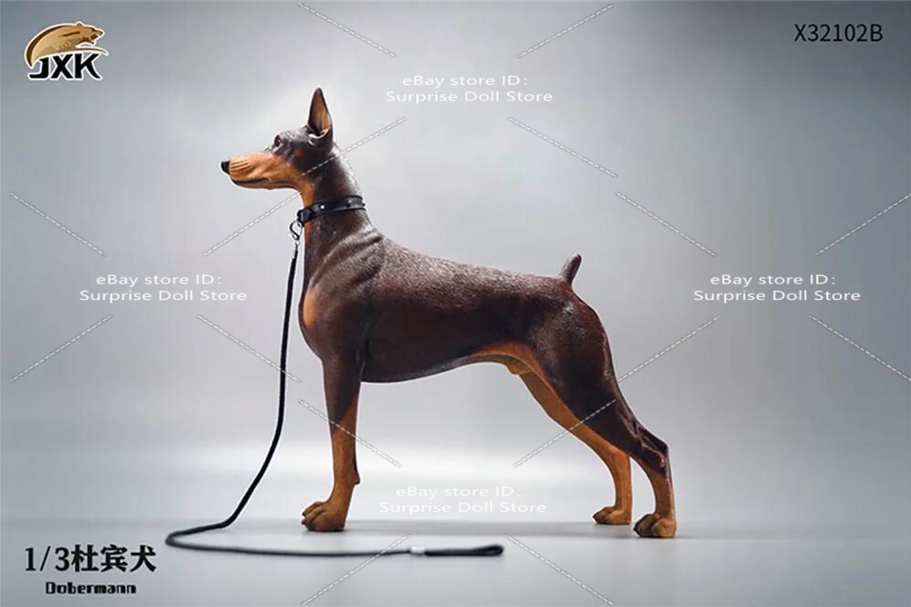 1/3 JXK X32102B Dobermann Dog Animal Statue For 24inch BJD Action