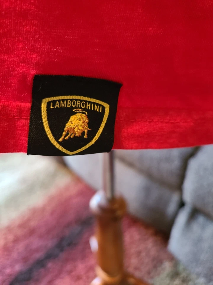 Camiseta roja Lamborghini Automobili talla XXL Foto 4 de 4