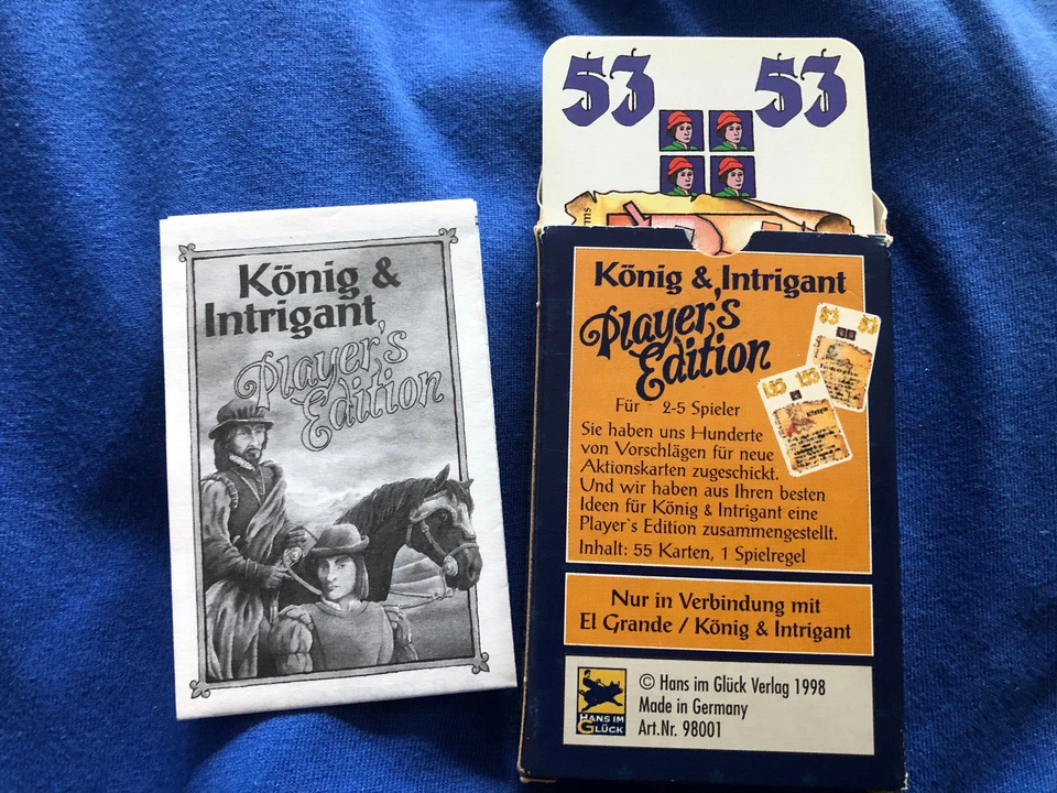 ⚡EL GRANDE KÖNIG & INTRIGANT PLAYER’S EDITION - ERWEITERUNG HANS-IM-GLÜCK 1998⚡ - Bild 3 von 3