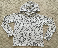 Children Place Girl Hooded Pullover Lightweight Jacket Size 5/6 Gray/Black