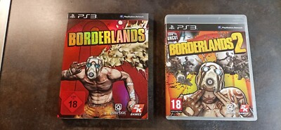 PS 3 2 x BORDERLANDS ,BORDERLANDS 2 USK 18
