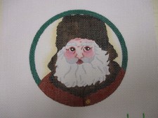 DeDe Handpainted Needlepoint Canvas Christmas Gnome Ornament 18 Mesh 2