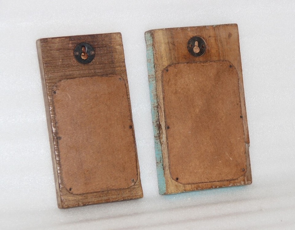 Vintage Wooden Wall Décor Mirror Frame Original Old Hand Carved eBay