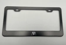 laser engraved Star Wars Darth Vader BLACK Stainless Steel License Plate Frame