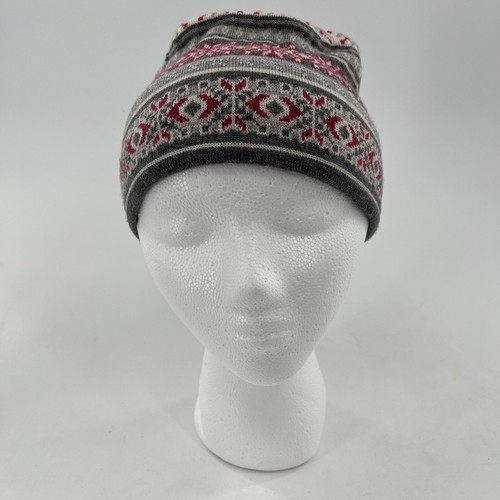 Smartwool Beanie Kids Knit Pom Logo Circles Hat Cap Merino Wool Pink - Picture 2 of 7