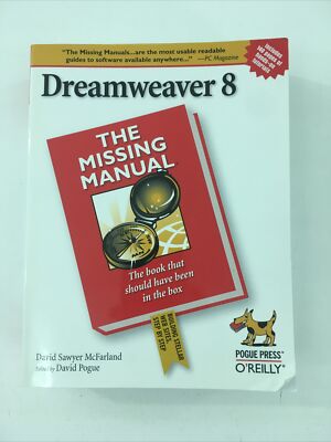 Dreamweaver 8 - David Sawyer McFarland (2006, Paperback) Missing Manual Series