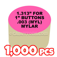 1" Tecre Mylars Clear Plastic Cover for Button Maker Badge Machine Press 1000pcs