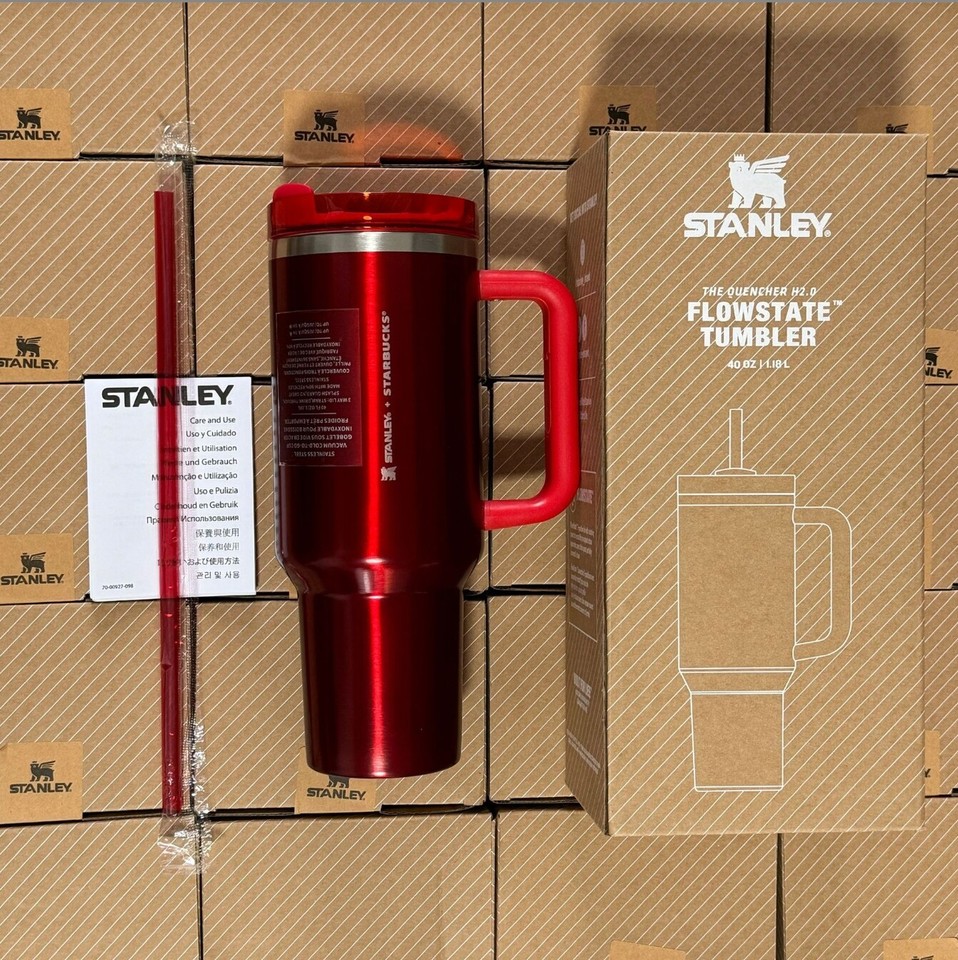 Starbucks x Stanley Winter Red 40oz Tumbler Exclusive 2024 eBay