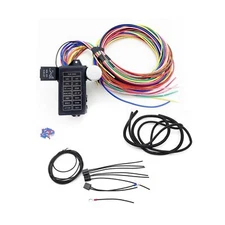 14 Circuit Wiring Harness Extra Long Wires 14 Fuse 12V Compatible with Mopar ...