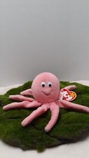  Inky The Octopus Beanie Baby,P.V.C Pellets,Style 4028,with Tag Errors,MWMT,