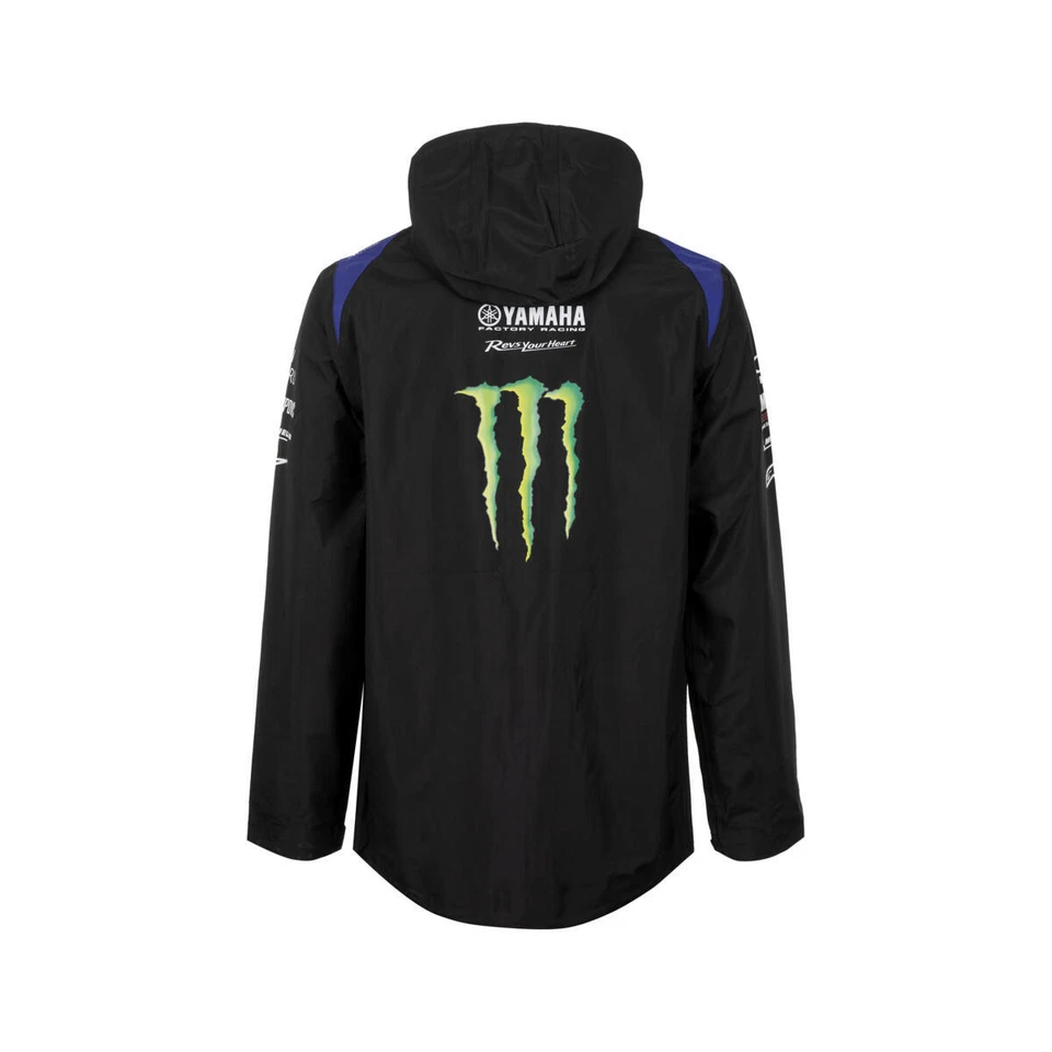 Official 2022 Yamaha MotoGP Factory Racing Black Men's Windbreaker Jacket - Image 2 of 3