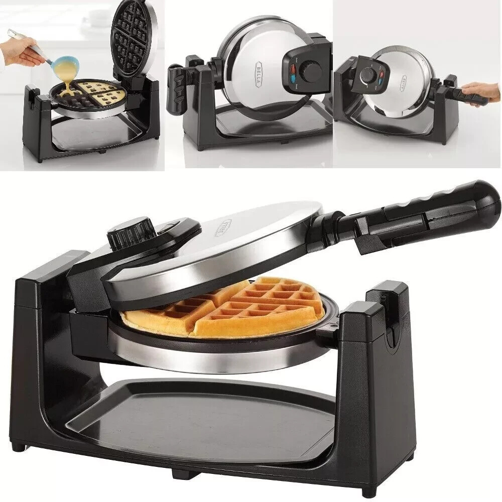 Professional Belgian Double Waffle Maker Heavy Duty Commercial Kitchen Iron-image