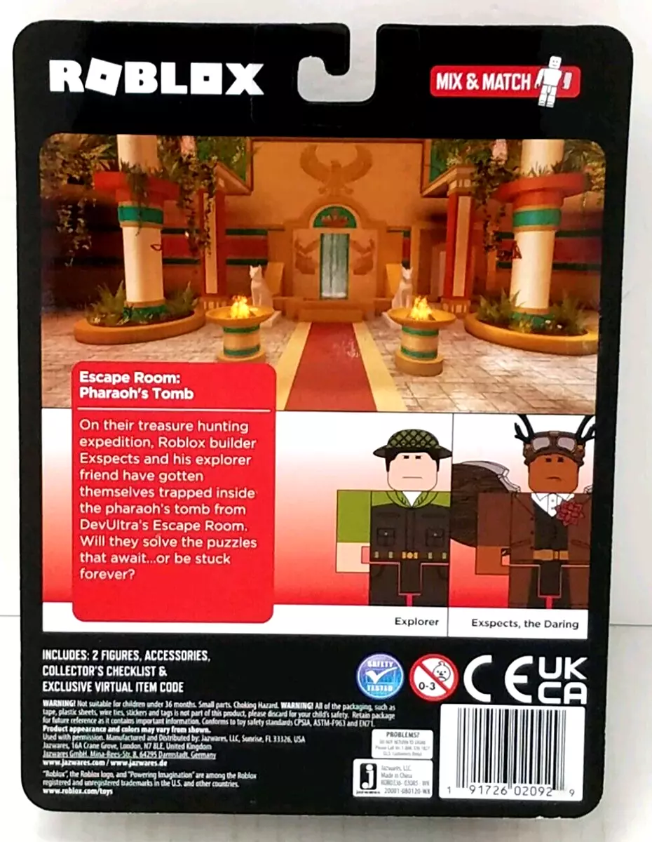 Roblox Boneco Pack 2 Figura Escape Room: Pharaoh Sunny 2212