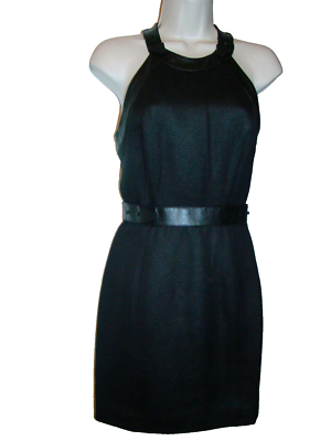 alexander wang black leather dress Wool Trim Dress, Black, Size 0, NWT, Silk Lined Sizes:US 18 Betsy & Adam Women's look-vernanza-halter-knit-maxi-dress-orange-multi A long sleeve polo