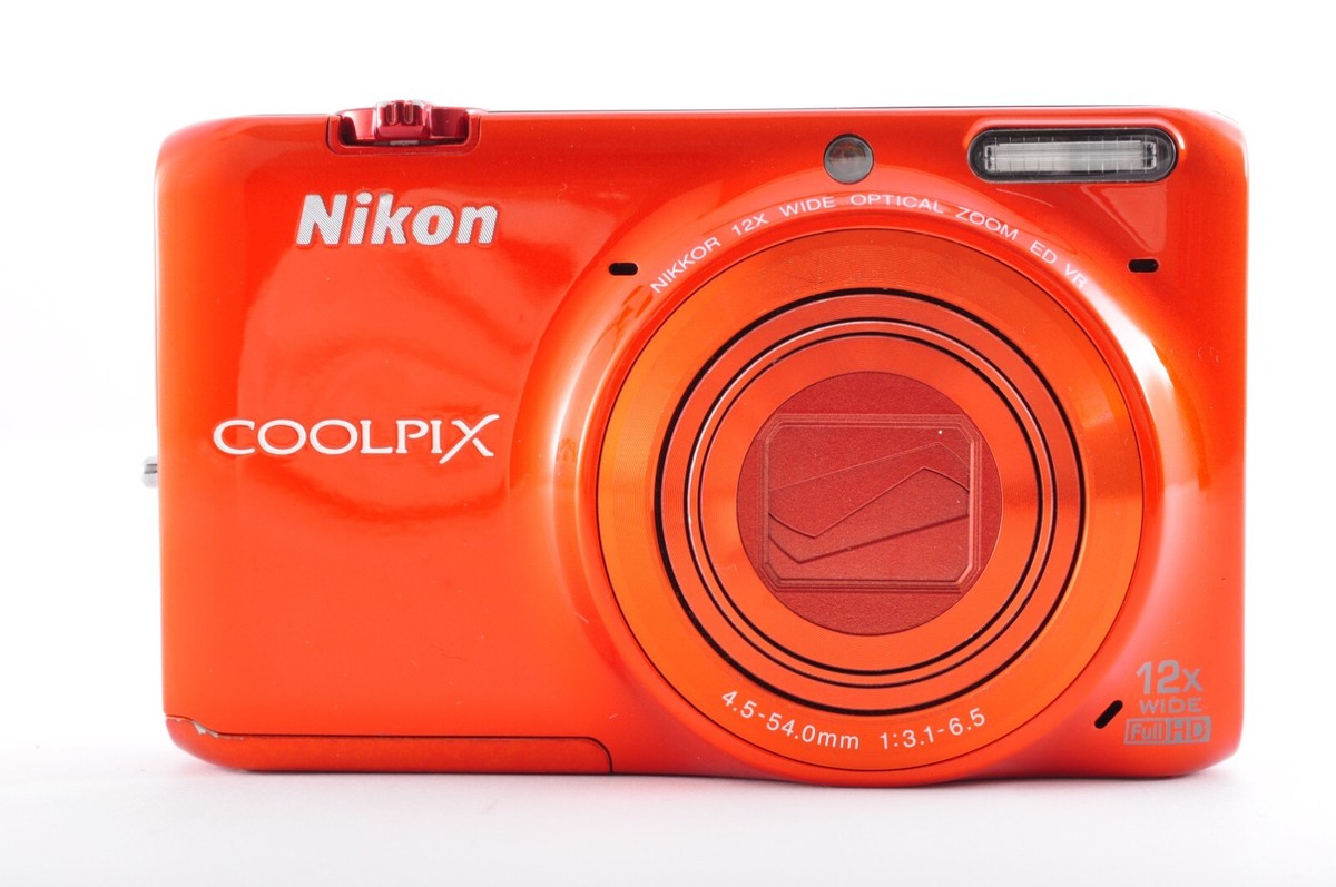 Nikon Coolpix S6500 Orange Excellent+5 Compact Digital