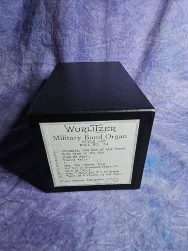 WURLITZER STYLE 125 MILITARY BAND ORGAN MUSIC ROLL NO 34