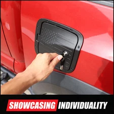Aluminum Door Fuel Filler Gas Tank Cover Cap W/Lock For Toyota Tacoma 2016-2022