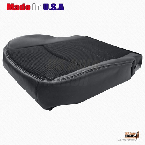 2013 2014 2015 FITS Dodge Ram 1500 Sport Driver Bottom Cloth/Leather Cover Black - Picture 8 of 11